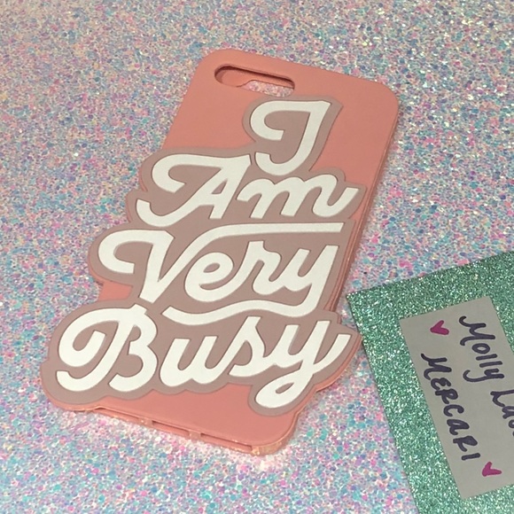 Apple Accessories - I AM VERY BUSY IPHONE CASE 🎀